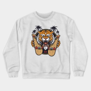 skate tiger Crewneck Sweatshirt